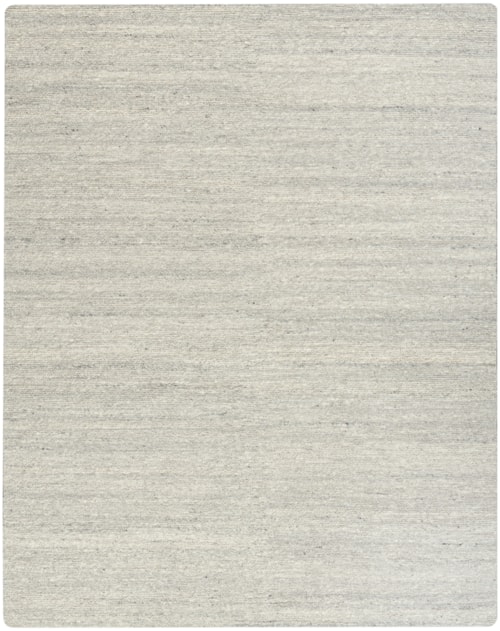 9'9" X 13'9" Silver Rectangle Rug