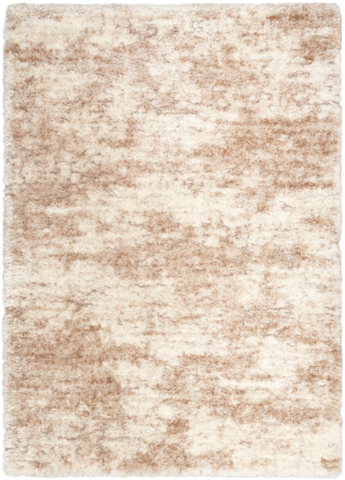 5'3" X 7'3" Ivory Dark Beige Rectangle Rug