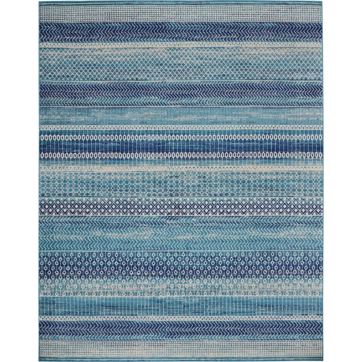 Nourison Passion 6' x 9' Navy Blue Bohemian Rug