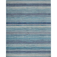Passion 9' X 12' Navy Blue Bohemian Indoor Rug