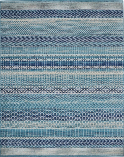 Passion 6' X 9' Navy Blue Bohemian Indoor Rug