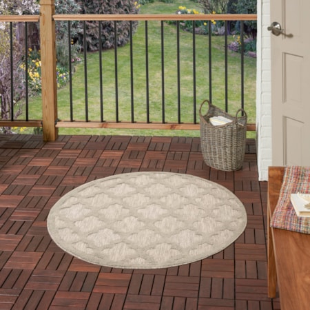 4&apos; Round  Rug