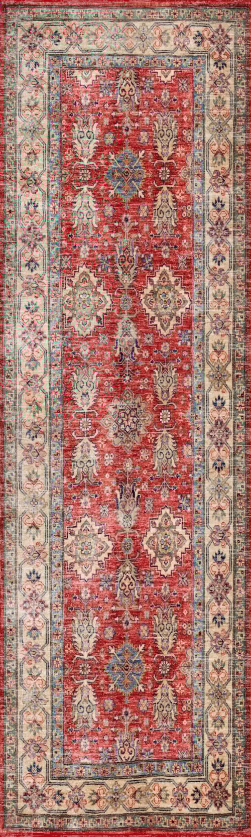 2'3" x 7'6" Red Runner Rug