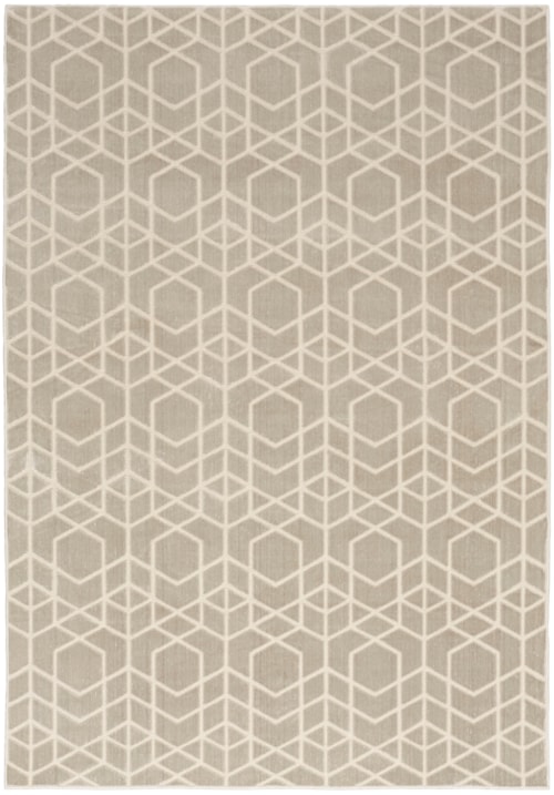6' X 9' Silver Ivory Rectangle Rug