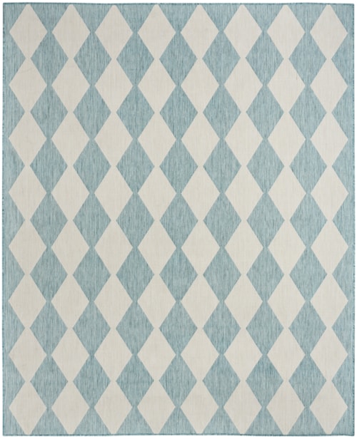 10' X 14' Aqua Rectangle Rug