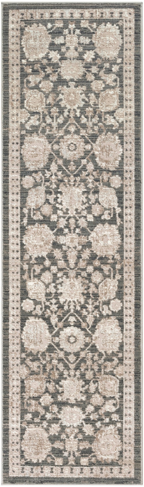 2'2" X 7'6 Charcoal Runner Rug