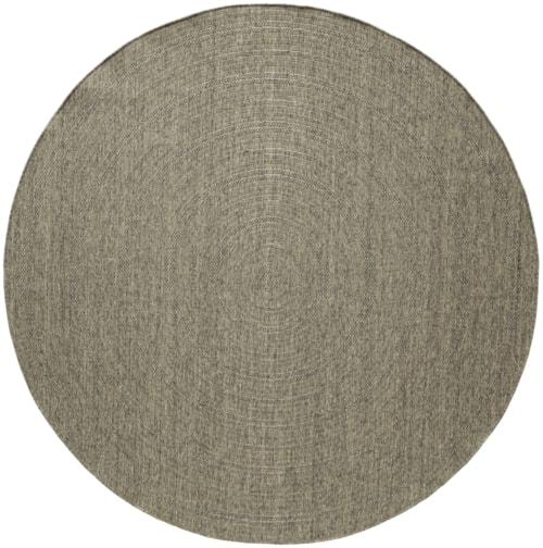 8' Round Olive Round Rug