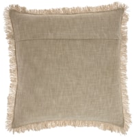 22" X 22" Taupe Rectangle Throw Pillows