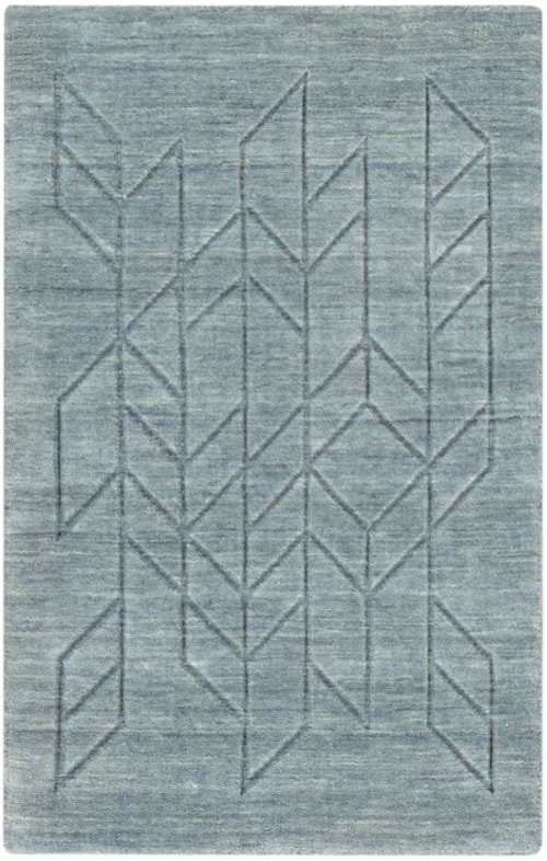 2' X 3' Blue Rectangle Rug