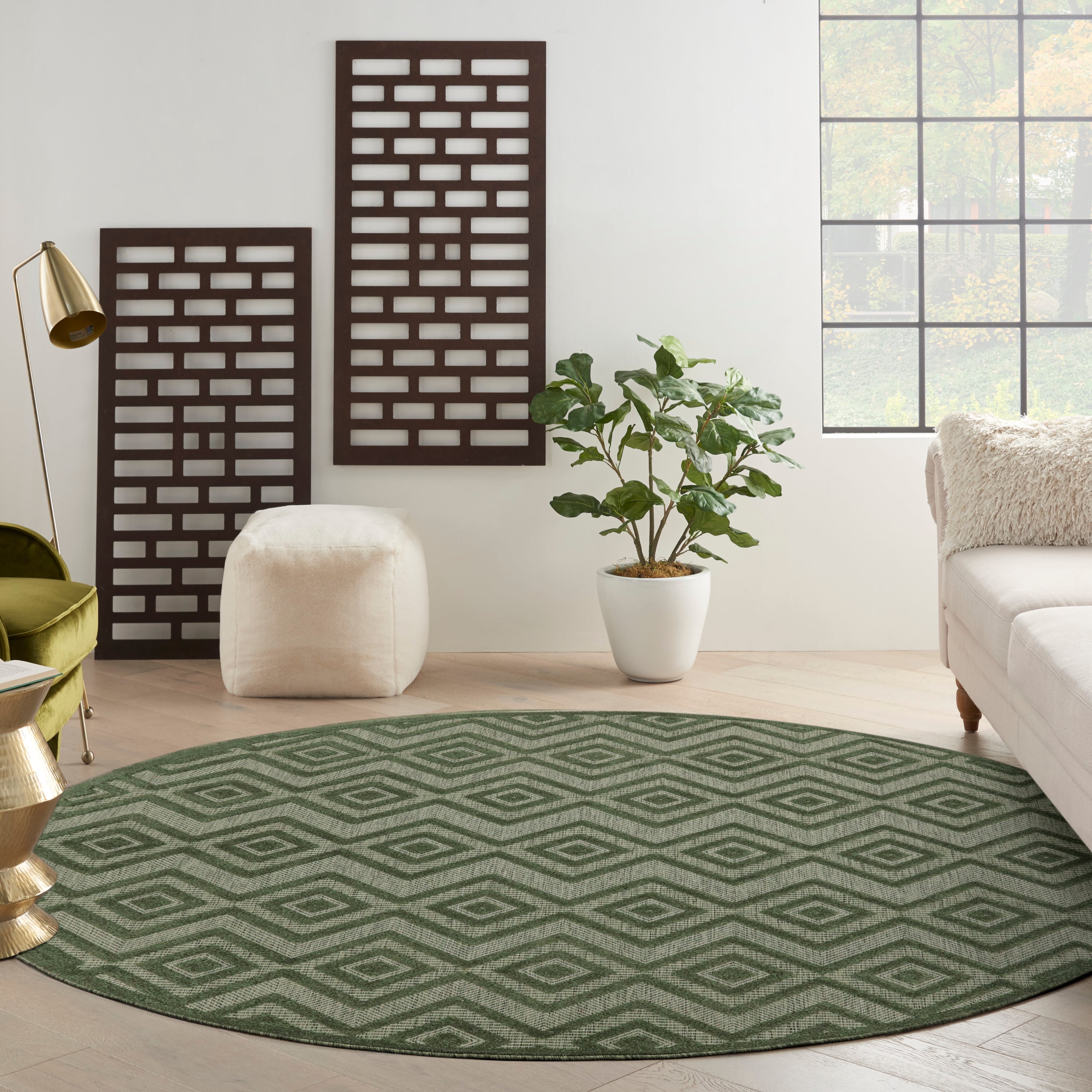Nourison Versatile 8' Round  Rug