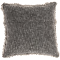 22" X 22" Charcoal Rectangle Throw Pillows