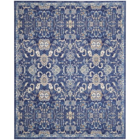 8'6" x 12' Navy Vintage Rug