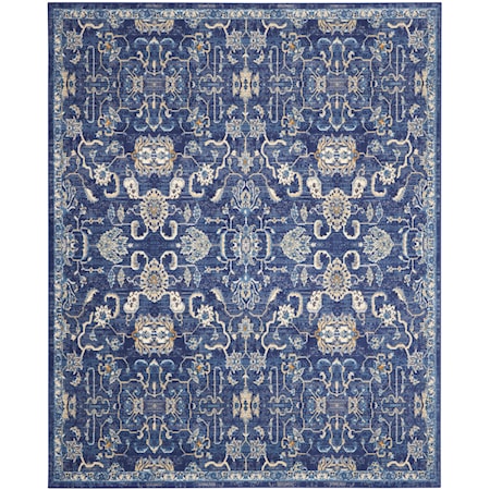 8'6" x 12' Navy Vintage Rug