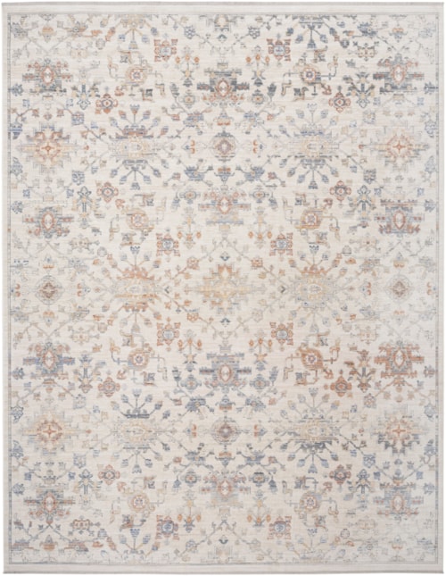 8'6" x 11'4" Ivory Grey Rectangle Rug