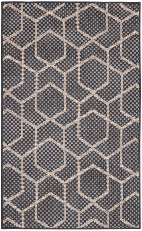 3' X 5' Charcoal Rectangle Rug