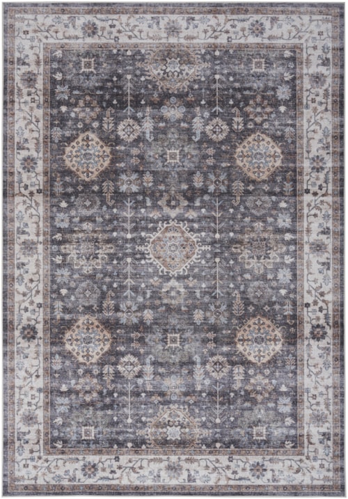 5' x 7' Charcoal Rectangle Rug