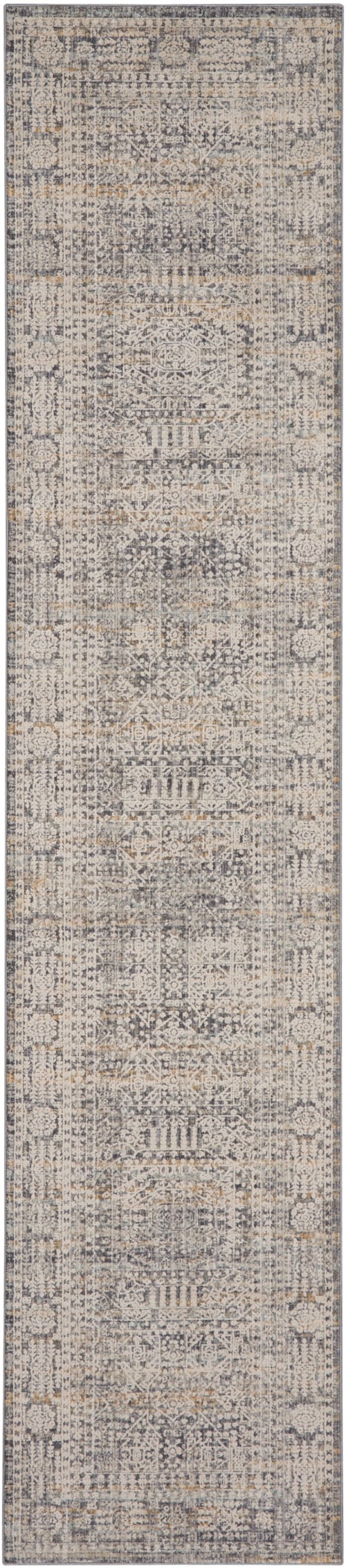 2'3" x 12' Ivory Slate Runner Rug