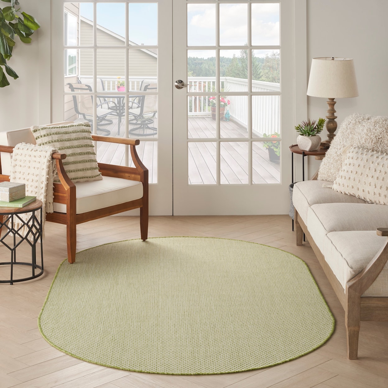 Nourison Courtyard 5' x 8'Oval  Rug