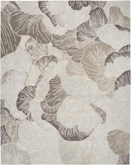 7'9" X 9'9" Grey Rectangle Rug