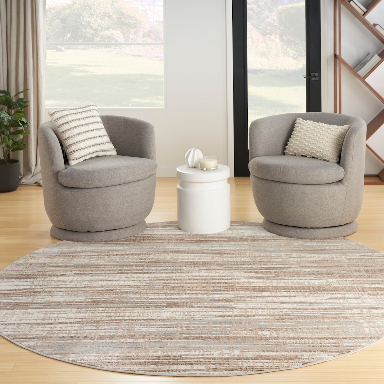 Nourison Elation 7'10" Round  Rug