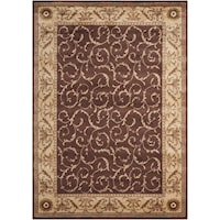 3'6" x 5'6" Brown Rectangle Rug