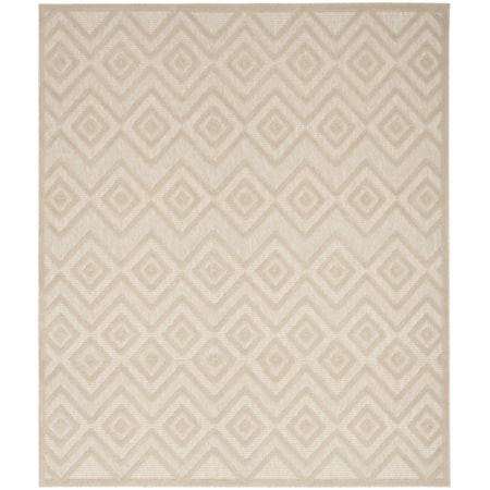 8' x 10' Cream Modern Rug