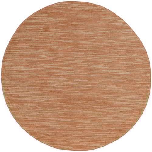8' Rust Round Rug