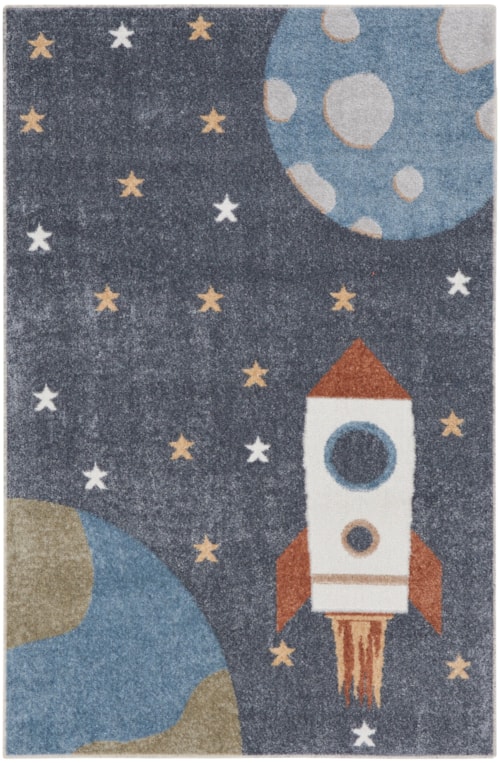 3'3" x 5' Sky Blue Rectangle Rug
