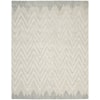 Nourison Interlock 7'9" x 9'9" Teal Modern Rug