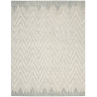 Interlock 7'9" X 9'9" Teal Modern Indoor Rug