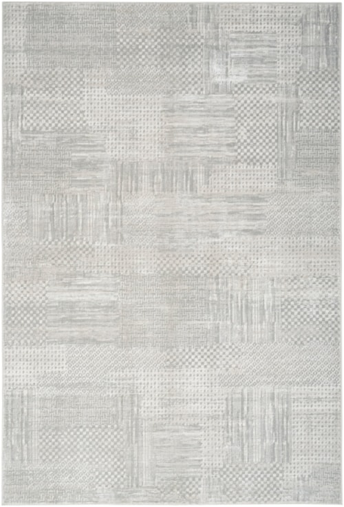 7'10" x 9'10" Silver Grey Rectangle Rug