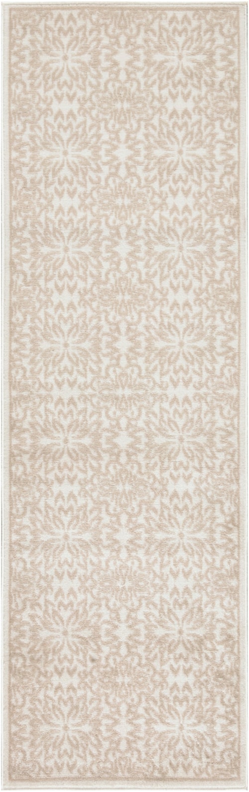 Jubilant 2'3" X 7'3" Ivory Beige Farmhouse Indoor Rug