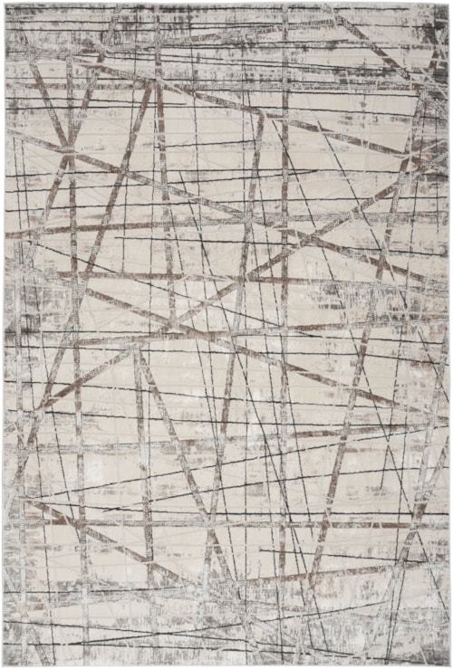 6' X 9' Grey Silver Rectangle Rug