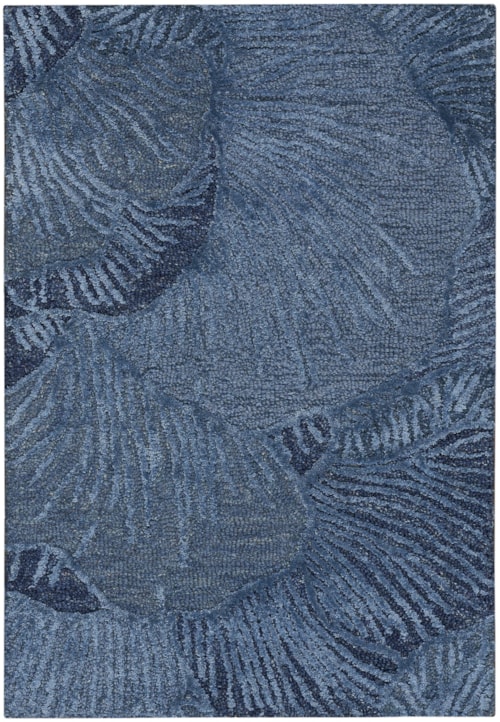 5'3" X 7'3" Blue Rectangle Rug
