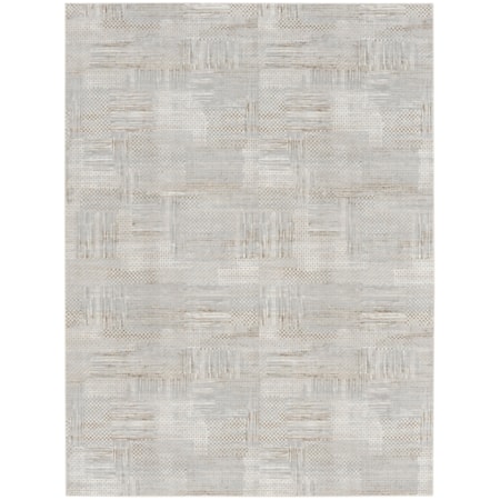 9' x 12' Silver Grey Modern Rug