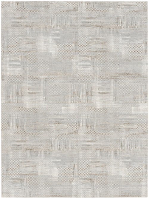 Glitz 9' X 12' Silver Grey Modern Indoor Rug