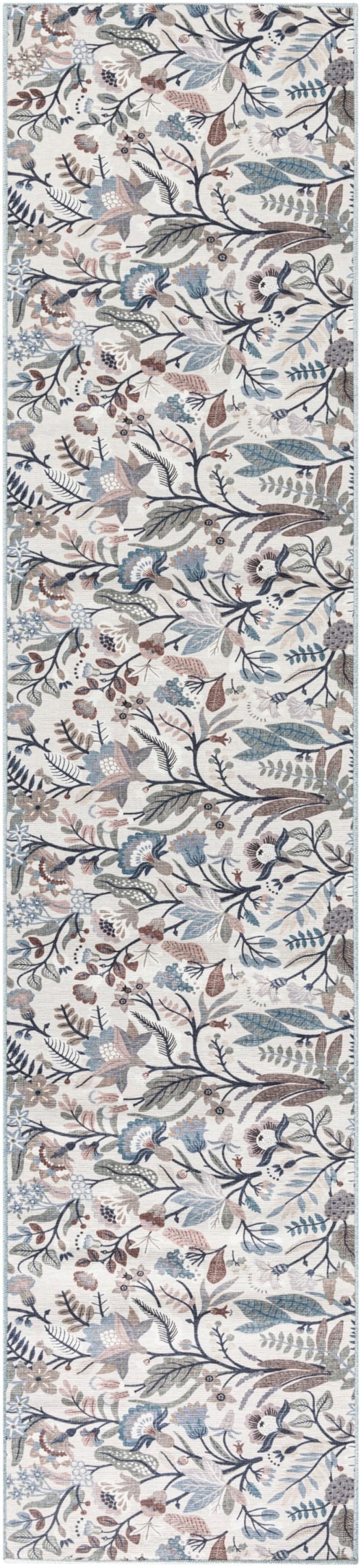 2'2" x 10' Ivory Multicolor Runner Rug