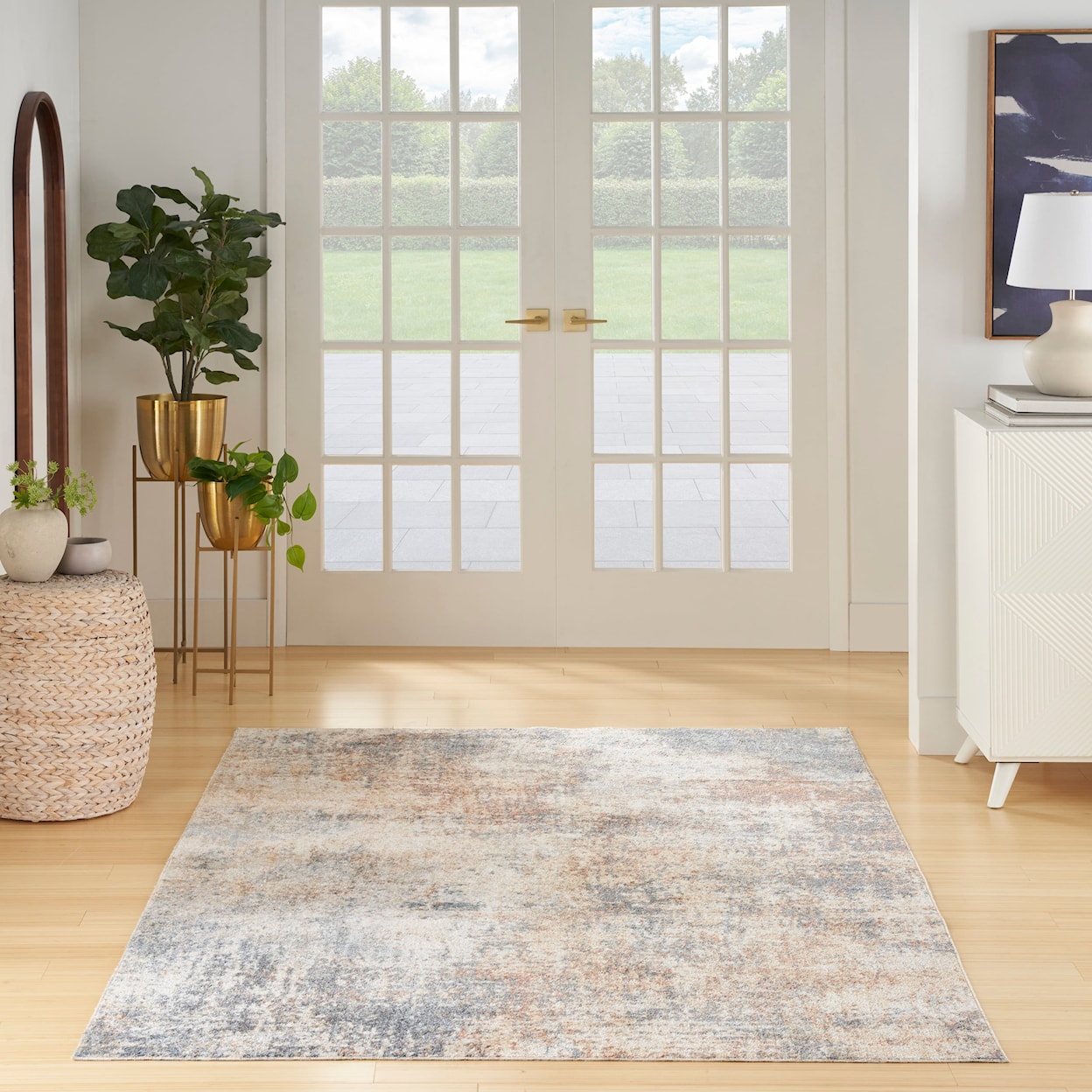 Nourison Astra Machine Washable 6'7" x 9'  Rug