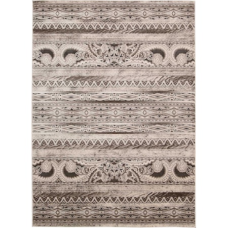 9'3" x 12'9" Beige Vintage Rug