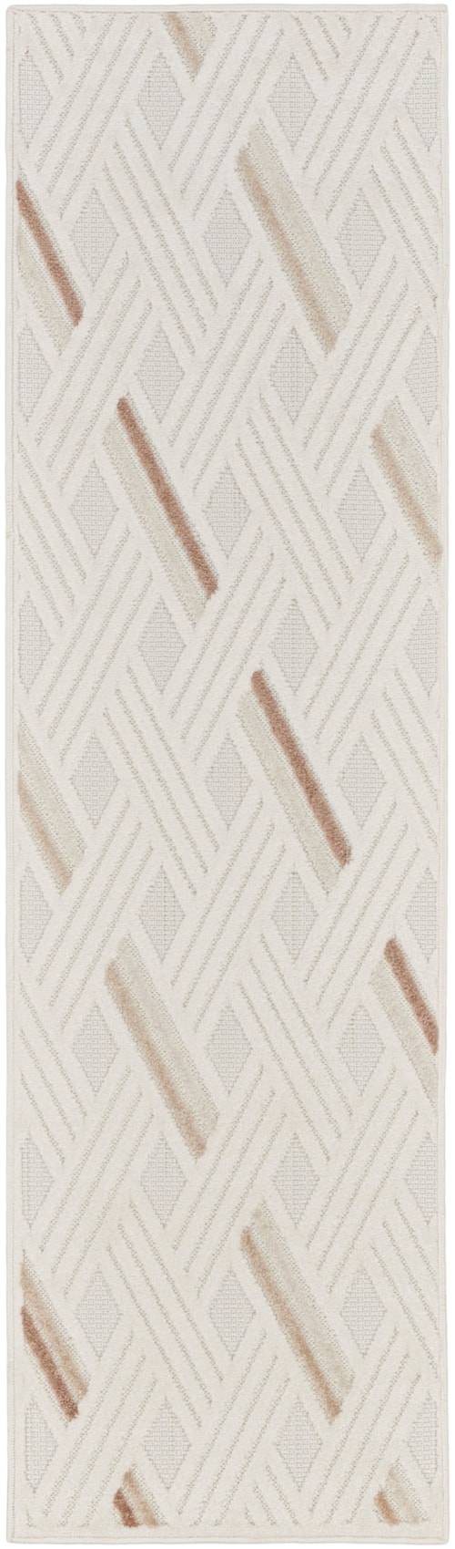 2' X 6' Ivory Beige Runner Rug