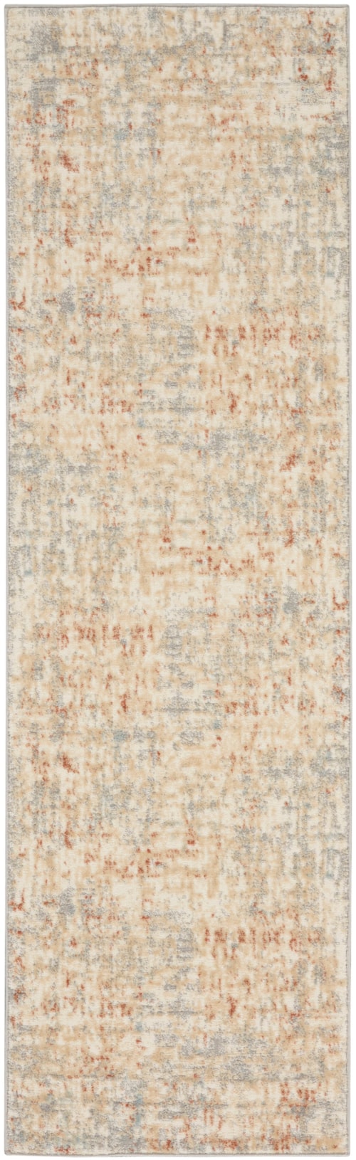 2'3" X 7'3" Ivory/Grey Runner Rug