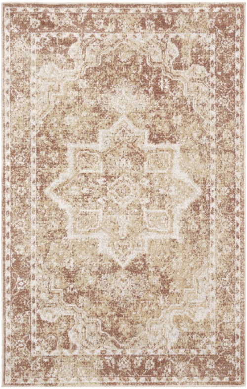 3'3" X 5' Rust Rectangle Rug