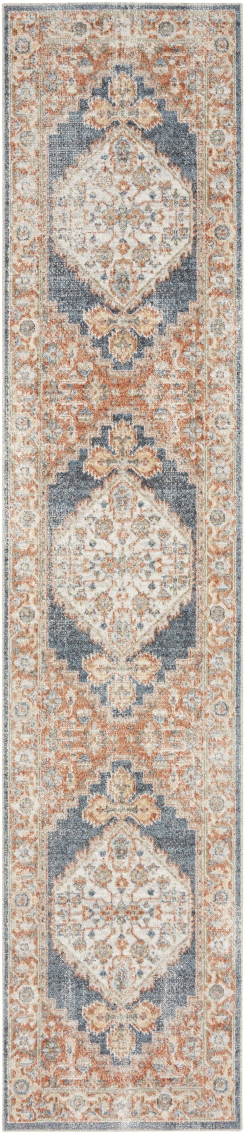 2'2" x 8' Denim Multi Runner Rug
