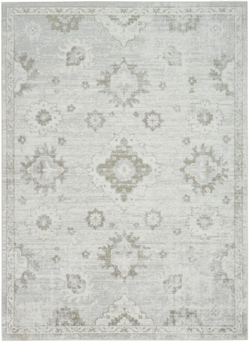 6'7" X 9' Ivory Rectangle Rug