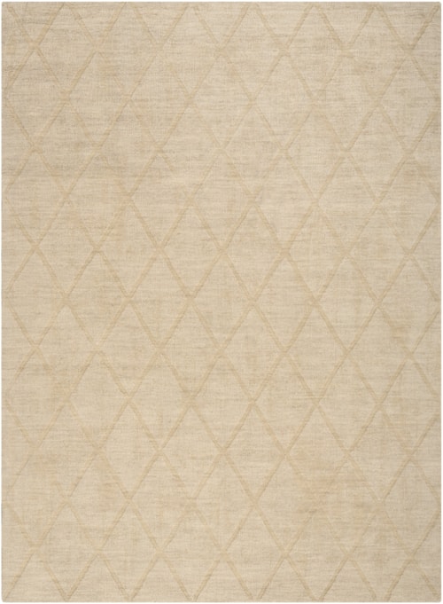 5'3" X 7'3" Beige Rectangle Rug