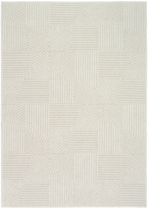 5'3" X 7' Ivory Rectangle Rug
