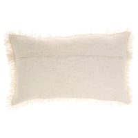 14" X 24" Ivory Rectangle Throw Pillows