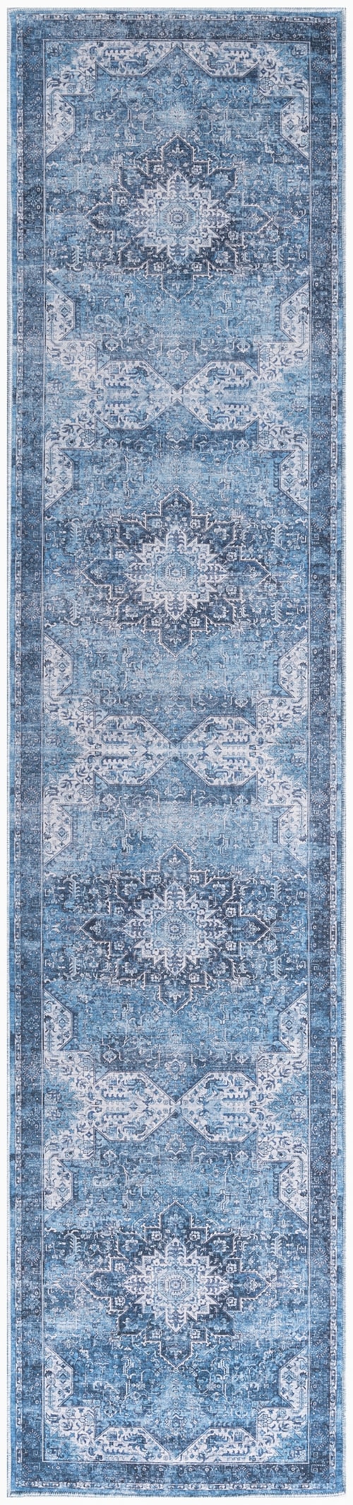2'2" X 10' Blue Runner Rug