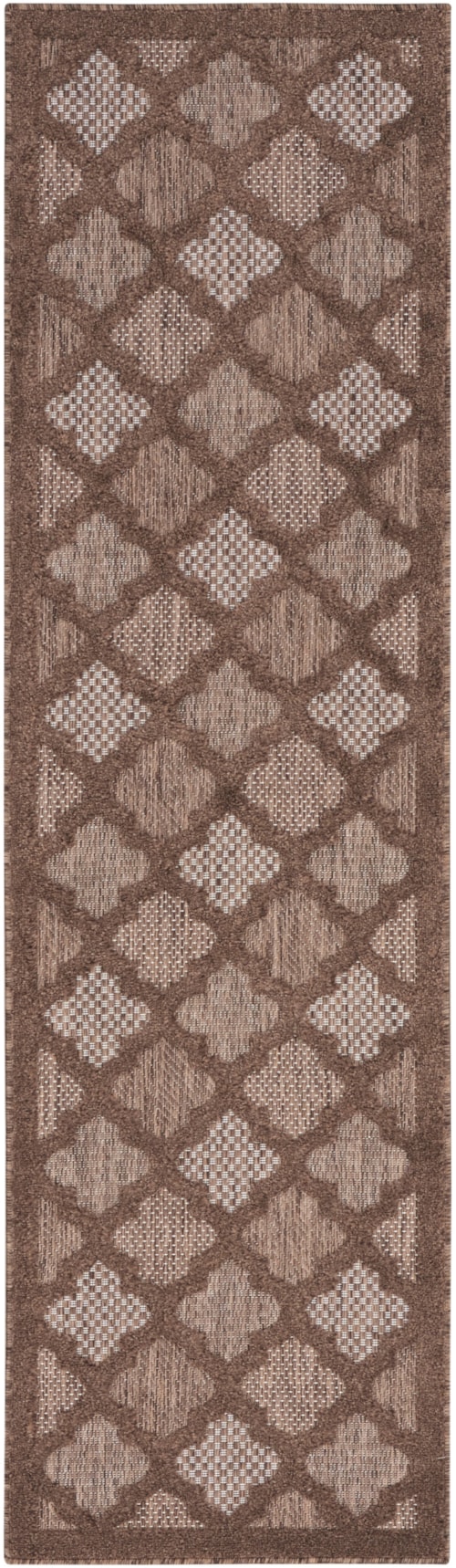 2'2" X 14 Brown Runner Rug