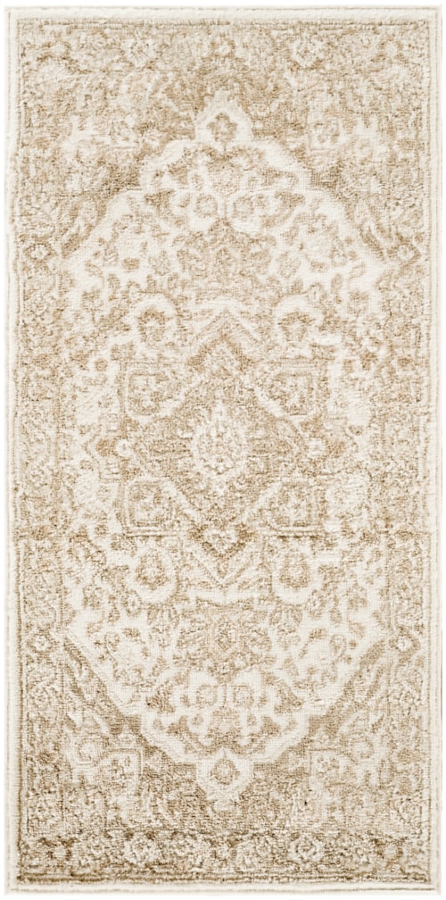 2' X 4' Ivory Taupe Rectangle Rug